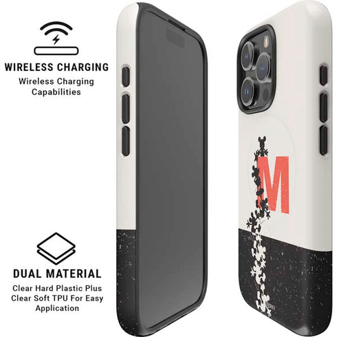 Disney Mickey Mouse Stacked Silhouette Split iPhone 16 Pro Magsafe Impact Case